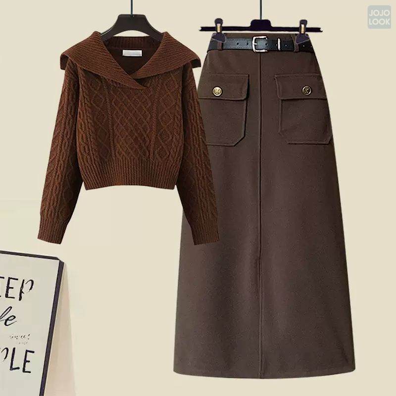 コーヒー/ニット.セーター+コーヒー/スカート